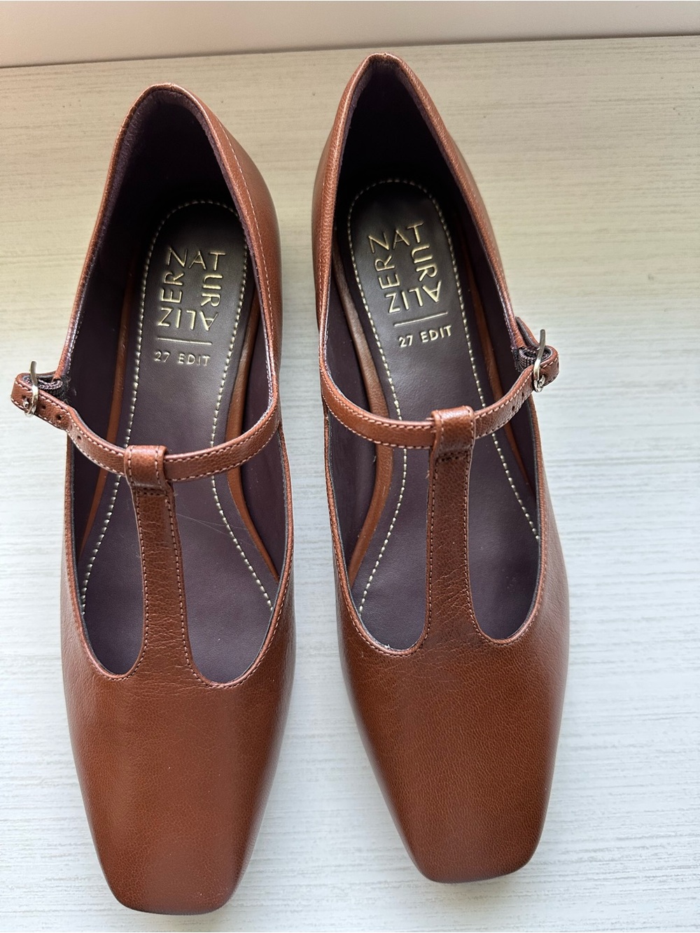 Naturalizer Edit 27  Bella Mary Jane’s- caramel brown